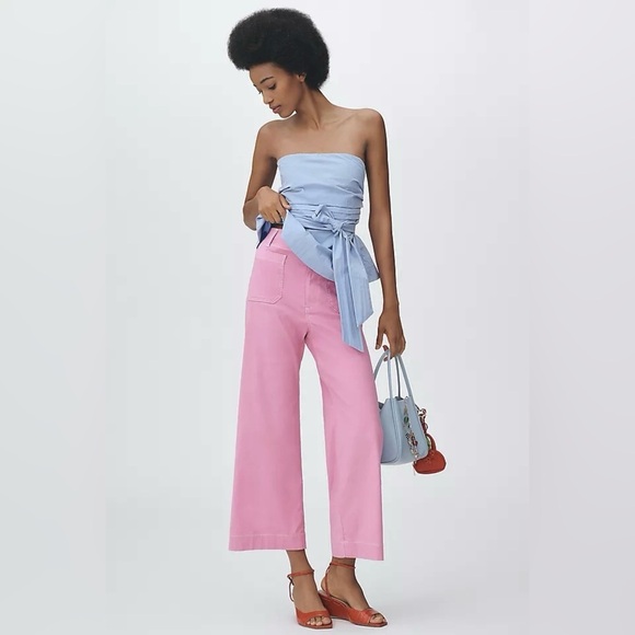 Anthropologie Pants - NWT! Anthropologie Colette Cropped Wide-Leg Pants by Maeve - Size 18W 🟥